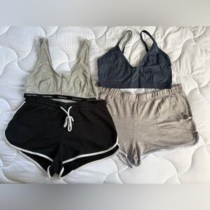 Jockey, Forever 21, Calvin Klein and Closie PJ Shorts and Bralette Bundle